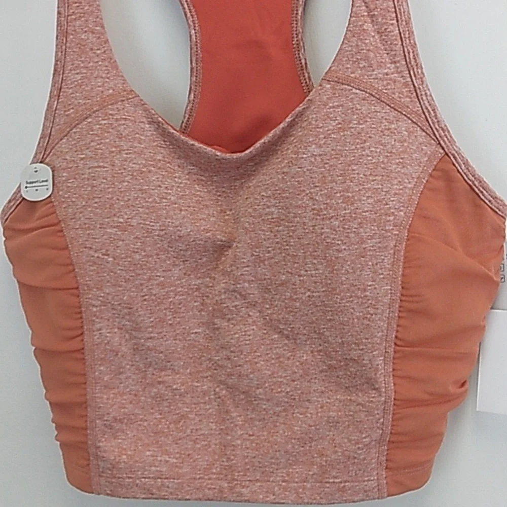Xersion Large Racer Back Low Compression Sports Bra Ginger Spice New‎ With Tags